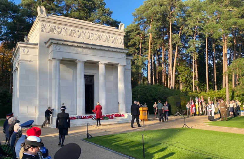 Taking part in the Brookwood Memorial Service