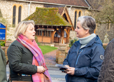 Lisa Townsend with Angela Richardson MP